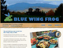 Tablet Screenshot of bluewingfrog.com